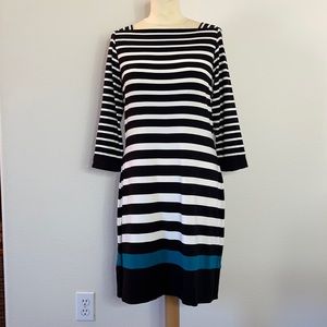 COPY - White House Black Market Stripes Dress Size Med.